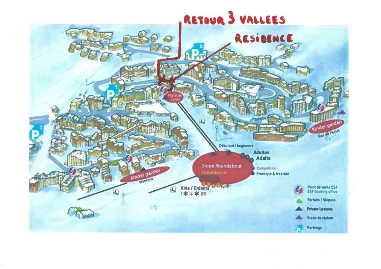 Dernier Etage Avec Vue Sur Les Montagnes Emplacement Exceptionnel Au Coeur De Val Thorens Ski Aux Pieds Prestations Incluses Luaran gambar